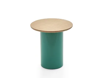 PLATY - Round wood veneer side table by PARLA