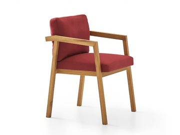SVELTE T - Fabric chair with armrests by PARLA
