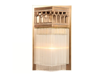BERLIN II - Brass wall lamp by Patinas Lighting