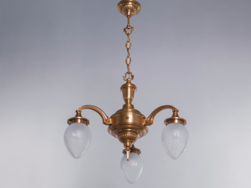 BRATISLAVA 3 - Brass chandelier by Patinas Lighting