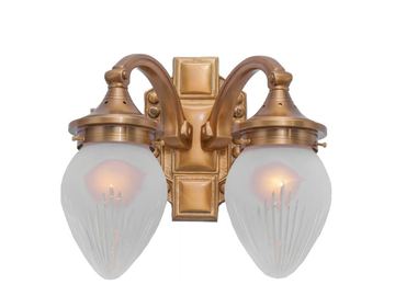 BRATISLAVA III - Brass wall lamp by Patinas Lighting