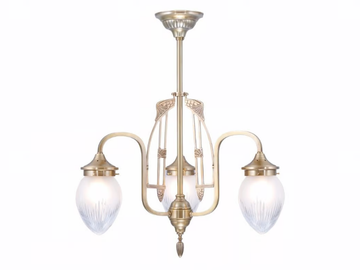 COLOGNE 3 - Handmade brass chandelier by Patinas Lighting