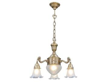 EGER II - Handmade brass chandelier by Patinas Lighting
