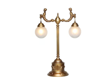 FORTUNA - Handmade brass table lamp by Patinas Lighting