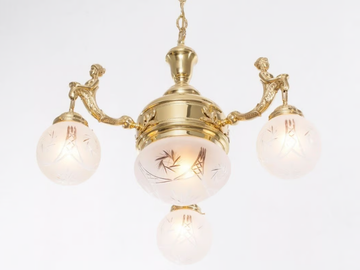 FORTUNA II - Handmade brass pendant lamp by Patinas Lighting