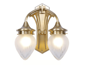 GENOA II - Brass wall lamp by Patinas Lighting