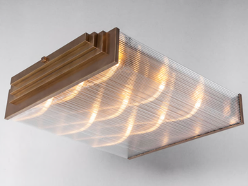 HAMBURG III - Brass ceiling light by Patinas Lighting