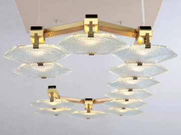 HEXXA PENDANT 12 - LED glass pendant lamp by Patinas Lighting