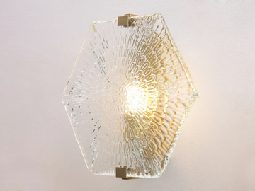 HEXXA WALL LIGHT 01 - LED glass wall lamp by Patinas Lighting