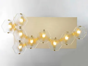 HEXXA WALL LIGHT 09 - LED glass wall lamp by Patinas Lighting