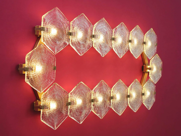 HEXXA WALL LIGHT 14 OL - LED glass wall lamp by Patinas Lighting