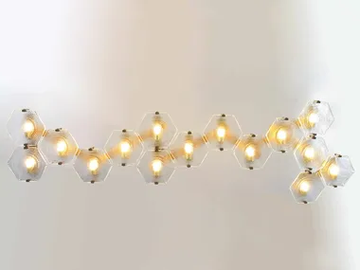 HEXXA WALL LIGHT 15 - LED glass wall lamp by Patinas Lighting