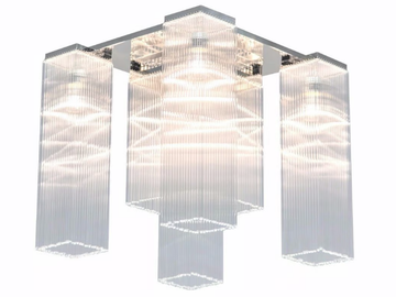 HOFFMANN II - Handmade nickel ceiling lamp by Patinas Lighting