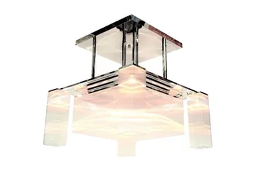 HOFFMANN V - Handmade brass chandelier by Patinas Lighting