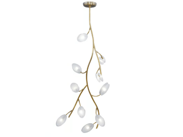 INVERNO 10 - LED handmade brass ceiling lamp by Patinas Lighting
