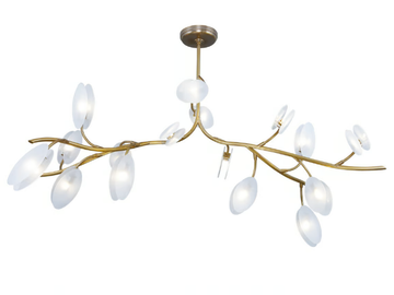 INVERNO 16 - LED handmade brass ceiling lamp by Patinas Lighting