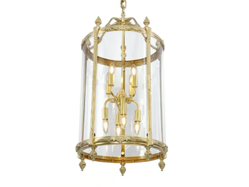 LATERNA I - Brass pendant lamp by Patinas Lighting
