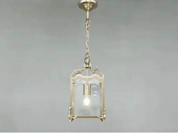 LATERNA V - Brass pendant lamp by Patinas Lighting