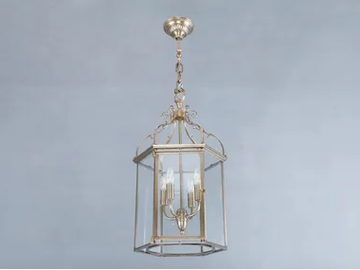 LATERNA VI - Brass pendant lamp by Patinas Lighting