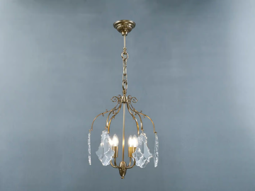 LATERNA VII - Brass pendant lamp by Patinas Lighting