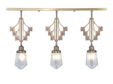 LINZ II - Handmade brass ceiling lamp by Patinas Lighting