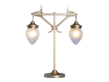 LISBON I - Handmade brass table lamp by Patinas Lighting