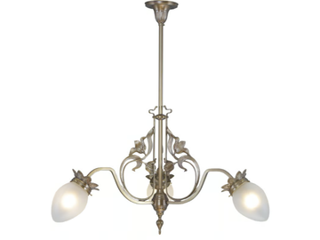 LYON 3 - Handmade brass chandelier by Patinas Lighting