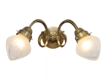 LYON II - Brass wall lamp by Patinas Lighting