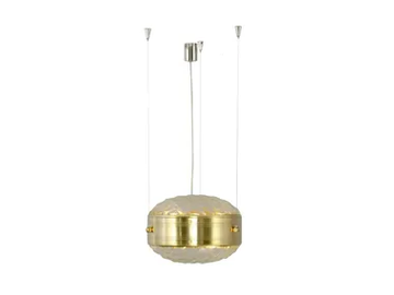 MACARON PENDANT HORIZONTAL 30 - LED brass pendant lamp by Patinas Lighting