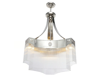 METROPOLITAN I - Handmade brass chandelier by Patinas Lighting