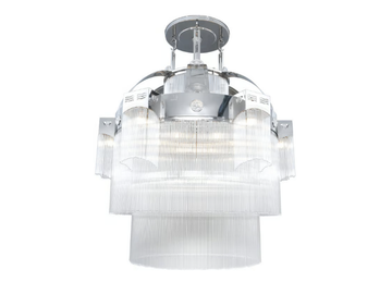 METROPOLITAN V - Handmade brass chandelier by Patinas Lighting