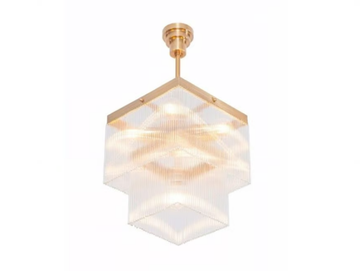 MONACO I - Pendant lamp in brass and glass by Patinas Lighting