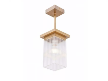 MONACO III - Pendant lamp in brass and glass by Patinas Lighting