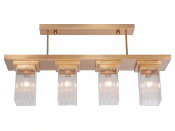 MONACO VI - Pendant lamp in brass and glass by Patinas Lighting