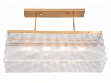 MONACO X - Pendant lamp in brass and glass by Patinas Lighting