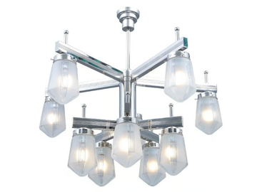 NEW YORK 10 - Handmade brass chandelier by Patinas Lighting