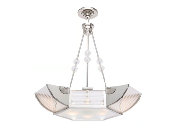 NIZZA I - Handmade brass chandelier by Patinas Lighting