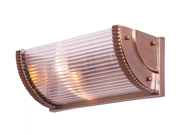 NIZZA II - Brass wall light by Patinas Lighting