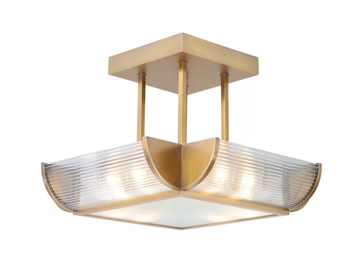 NIZZA II - Handmade brass pendant lamp by Patinas Lighting