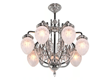 PANNON 7 - Handmade brass chandelier by Patinas Lighting