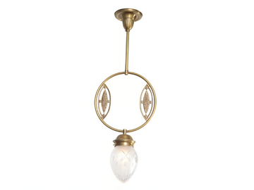 PANNON I - Handmade brass pendant lamp by Patinas Lighting