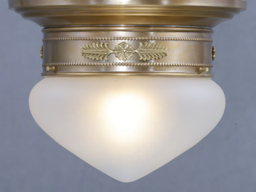PAPA 20/1 - Handmade brass ceiling lamp by Patinas Lighting