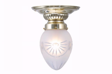 PAPA 8/14 - Handmade brass ceiling lamp by Patinas Lighting