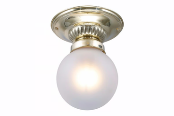 PAPA 8/21 - Handmade brass ceiling lamp by Patinas Lighting