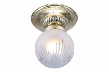 PAPA 8/22 - Handmade brass ceiling lamp by Patinas Lighting