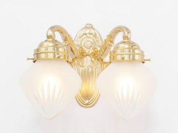 PECS II - Brass wall lamp by Patinas Lighting