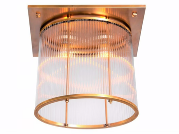 PETITOT I - Handmade brass ceiling lamp by Patinas Lighting
