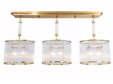 PETITOT I/3 - Handmade brass pendant lamp by Patinas Lighting