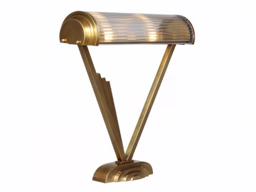 PETITOT V - Handmade brass table lamp by Patinas Lighting
