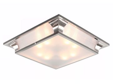 PETITOT VII - Handmade nickel ceiling lamp by Patinas Lighting
